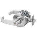 Sargent 7 Line Series Grade 2 Storeroom Cylindrical Lockset, L Lever, Conventional LA Keyway, Satin Chrome Finish, Non-Handed, 2-3/4" Backset, ASA Strike