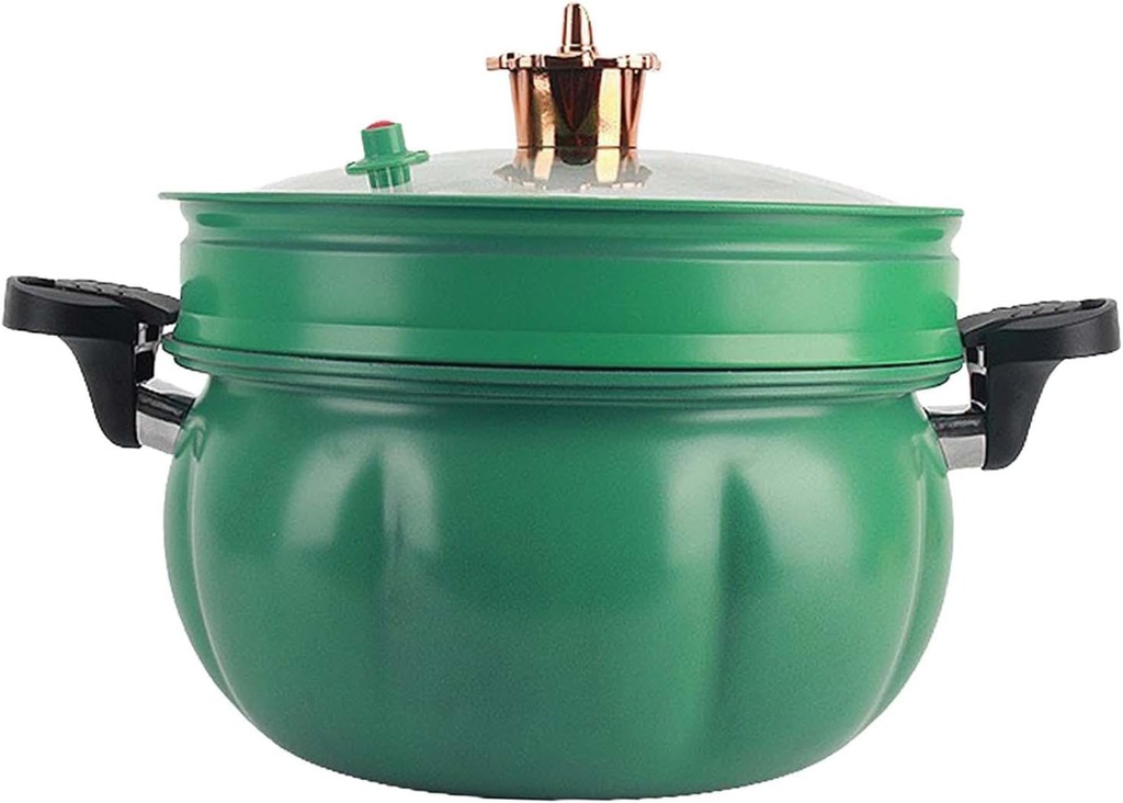 Generic Soup Pot with Handle with Cover Slow Cooker Pumpkin Micro Pressure Pot, 38cmx24cm, Green