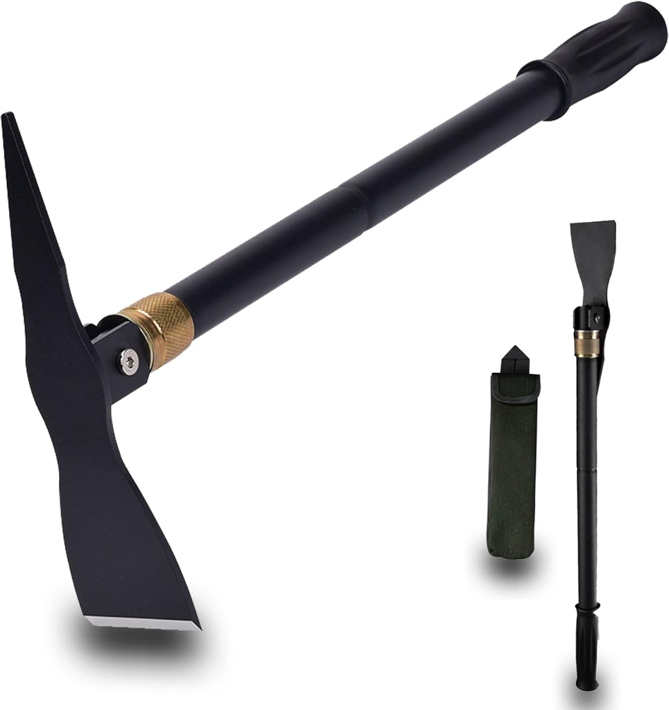 Pickaxe Hoe Gardening Tools Pick Axes for Digging Multi-Function Detachable Camping Tactical Shovel Survival Tools for Outdoor