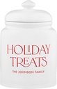 Let's Make Memories Personalized Cookie Jar - For Bakers - Kitchenware - Ceramic - Airtight Lid - Holiday Treats - Christmas Cookie Storage