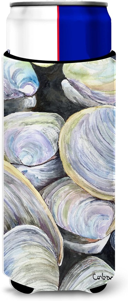 Clam Quahog Shells Ultra Beverage Insulators for slim cans