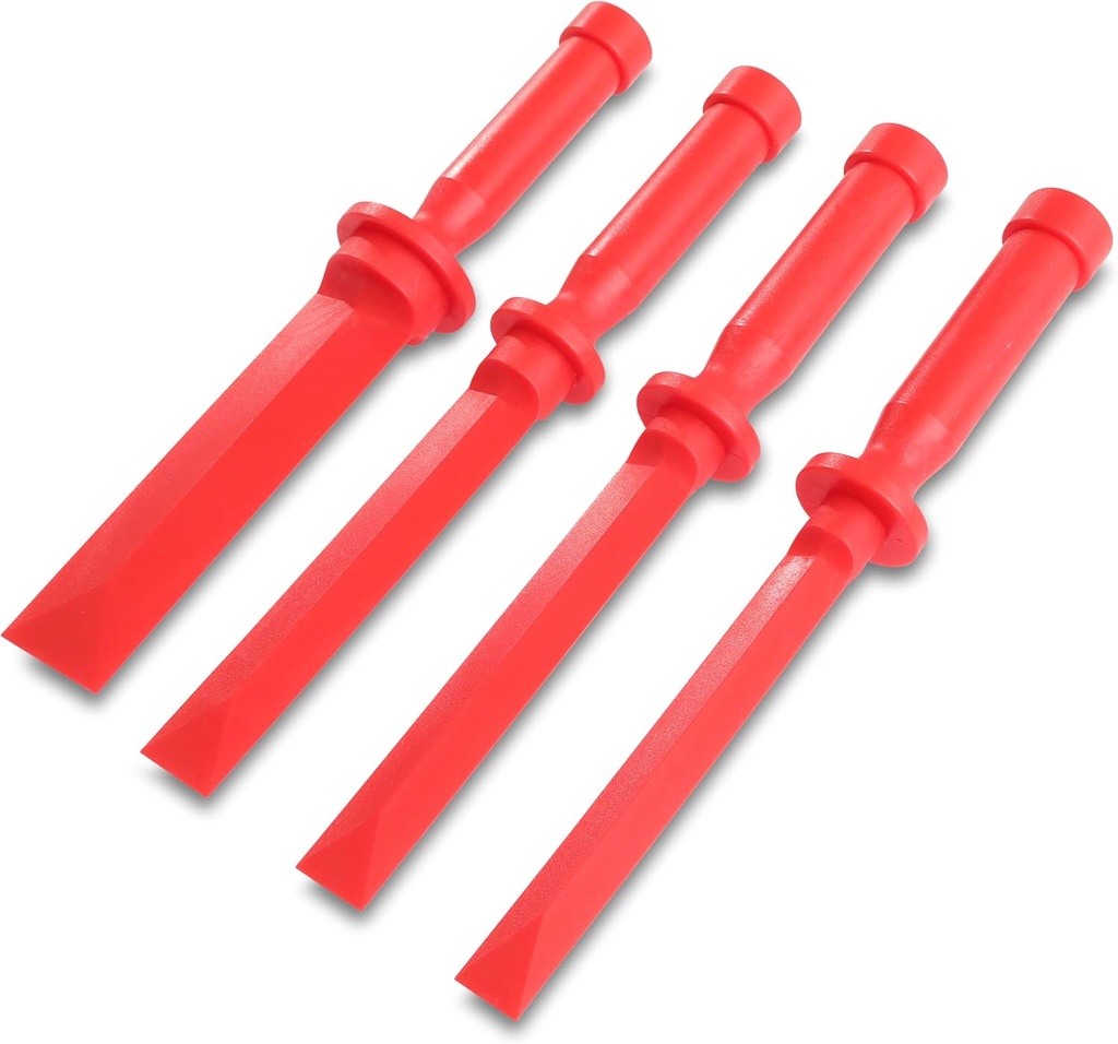 OEMTOOLS 25513 Plastic Scraper Set, 4-Piece, Non-Scratch Chisel Construction Tools for Trim, Gaskets and Wheel Weight Removal
