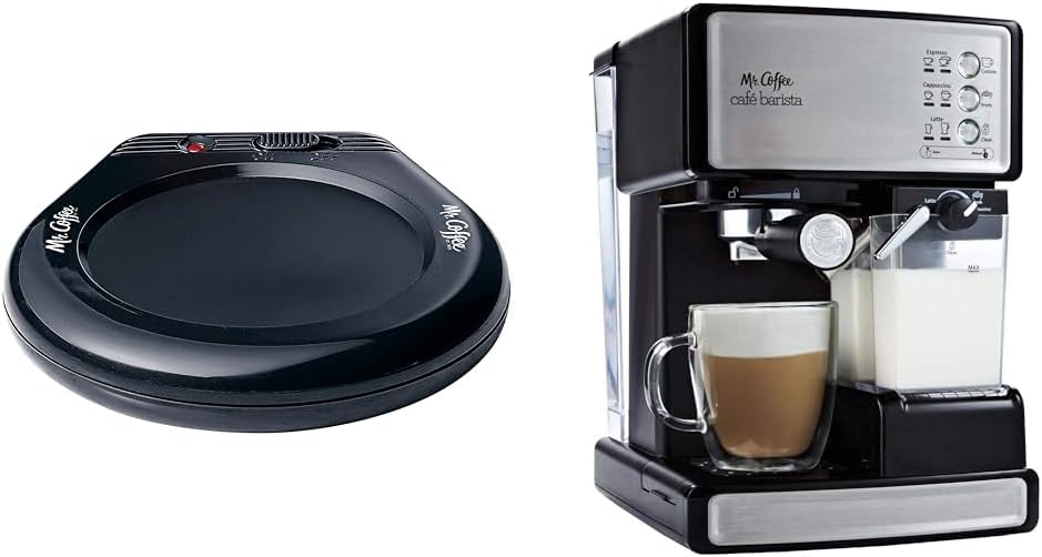 Mr. Coffee Mug Warmer for Coffee and Tea, Portable Cup Warmer for Travel & Espresso and Cappuccino Machine, Programmable Coffee Maker