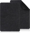 2 Pcs Heat Resistant Mat, Kitchen Countertop Heat Protector Mat Heat Resistant Pad Coffee Maker Mat Heat Resistant Mat For Air Fryer Blender Coffee Maker Toaster (17 X 12 Inches, Black)