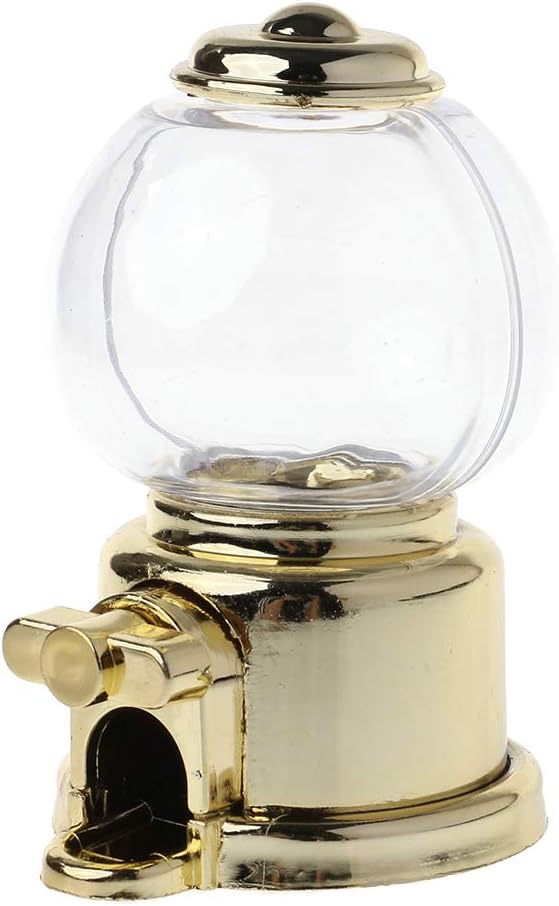 Practical Candy Dispenser Machine Snacks Storage Box Coin Money For Kids, Gold