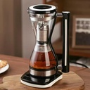 Syphon Coffee Maker, Electric Siphon Glass Coffee Pot, with Separate Base, Stainless Steel Filter, Touch Panel, Capacity 240 Ml, Make 1-3 Cups