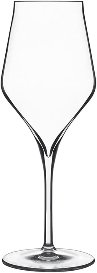 Luigi Bormioli Box of 6 Wine Glasses, Crystal, Transparent/Green, 6 Count (Pack of 1)