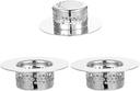 3 Pcs Bathroom Sink Drain Strainer, Catcher Shower Drains Stainless Steel Sinks Strainers, Hair Drain Catcher for Laundry Utility Rv Sink Mop Pool Fit Hole