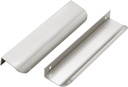 Ravinte 6 Pack Cabinet Handles Finger Edge Pulls 150mm/5.9 inch Silver Drawer Edge Pulls Brushed Nickel Finger Pulls for Cabinets Concealed Handles