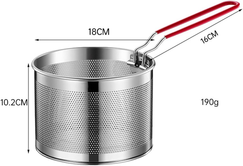 Stainless Steel 304 Deep Frying Fryer Basket (7" x 7" x 4" inch)