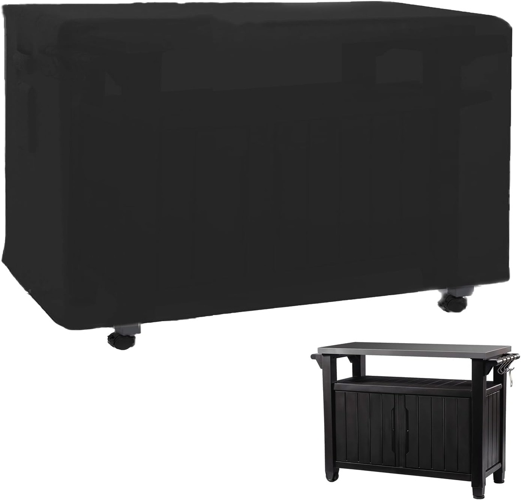 Outdoor Prep Table Cover 36''L x 24''W x 35''H,Heavy Duty Waterproof 600D Furniture Cover for Stainless Steel Food Table,Cart Prep Table,Coffee Table,BBQ Grill Table,Dining Table Office Desk