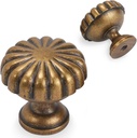 10 Pack Antique Brass Kitchen Cabinet Knobs Vintage Drawer Knobs Aged Bronze Kitchen Cabinet Hardware Zinc Alloy Handles Drawer Knobs Dresser Handles