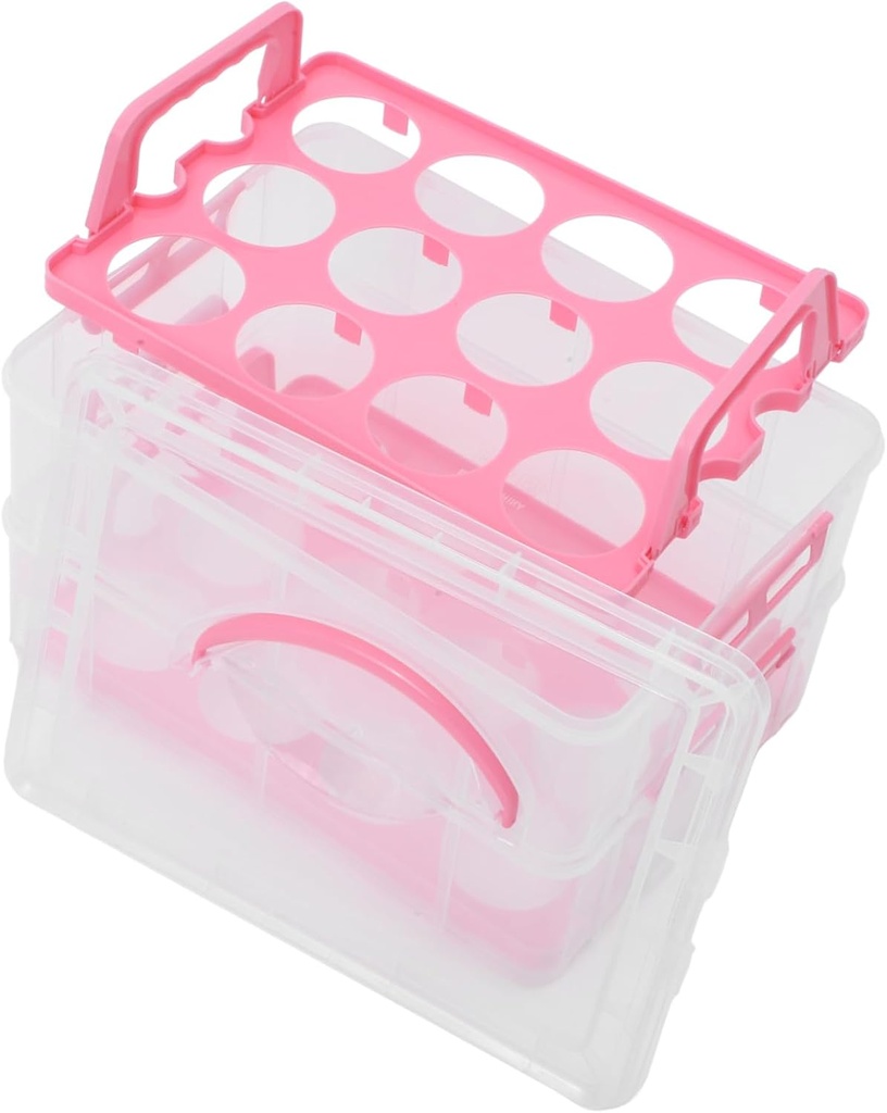 Clear Cake Carrier Box for Outdoor Events Reusable Two Cake Packing Holder Stylish Design for Cupcakes for Parties and Special Occasions
