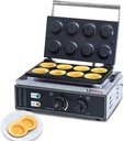 Commercial Electric Egg Tart Crust Making Machine,Mini 8pcs Egg Tart Shell Pie Crust Pressing Machine,Non-Stick Waffle Iron for hotel, bar,Restaurants