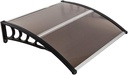 HT-100 x 96cm Household Application Door & Window Rain Cover Eaves Brown Board & Black Holder