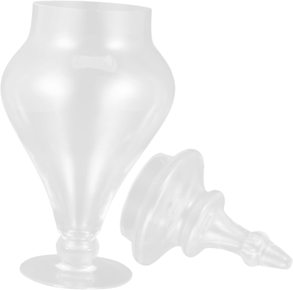 Cabilock Glass Candy Jar with Lid Airtight Storage Container for Snacks Sugar and Cookies Glass Snack Jar for Organizing Food and Keeping Fresh