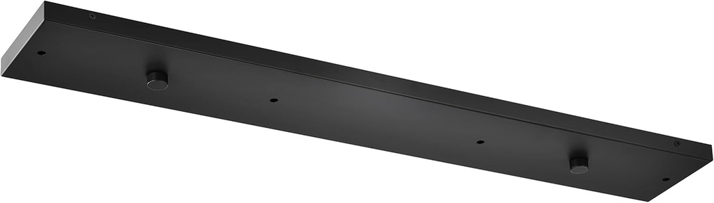 Four Pendant Light Linear Canopy Accessory Light Kit, 38 inch Flush Mount Cluster Canopy, Hanging 4 Lights with One Outlet Box for Kitchen Island, Mounting Hardware Included, Matte Black