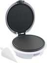Waffle Cone Maker - Electric Nonstick Waffle Iron with Shaper Cone Included - Small Kitchen Appliances (White)