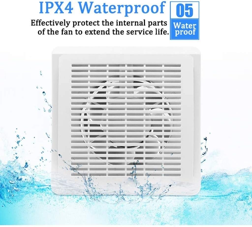 HBJWOV Waterproof Mute Bathroom Extractor Exhaust Fan Ventilating Strong Fan For Kitchen Toilet Window Ventilation Fans(4 Inches)
