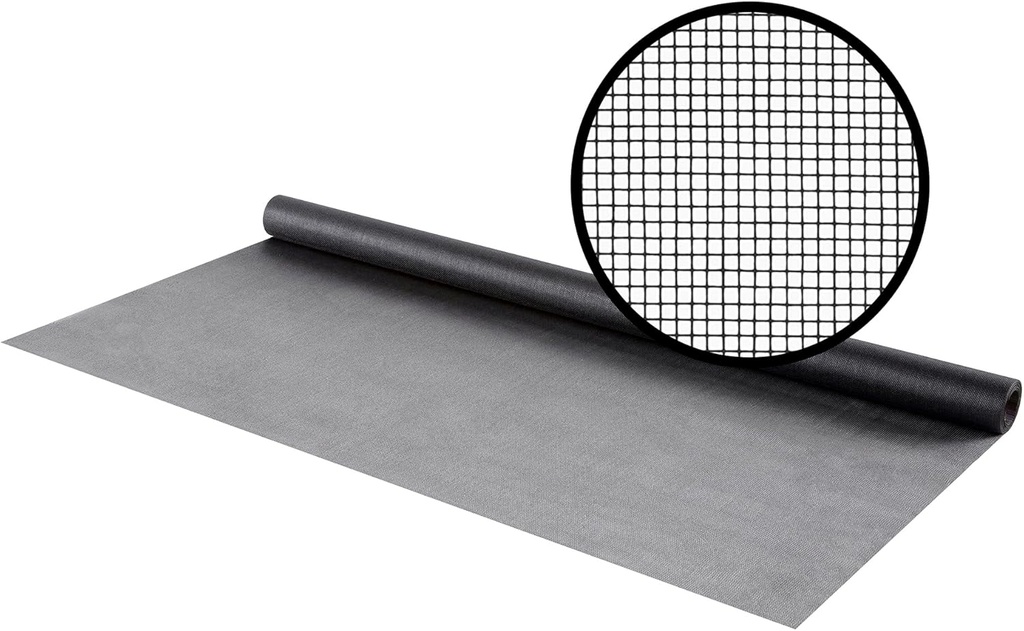 M-D Building Products 14128 36 in. x 25 ft. Charcoal Crystal Clear Fiberglass Screen