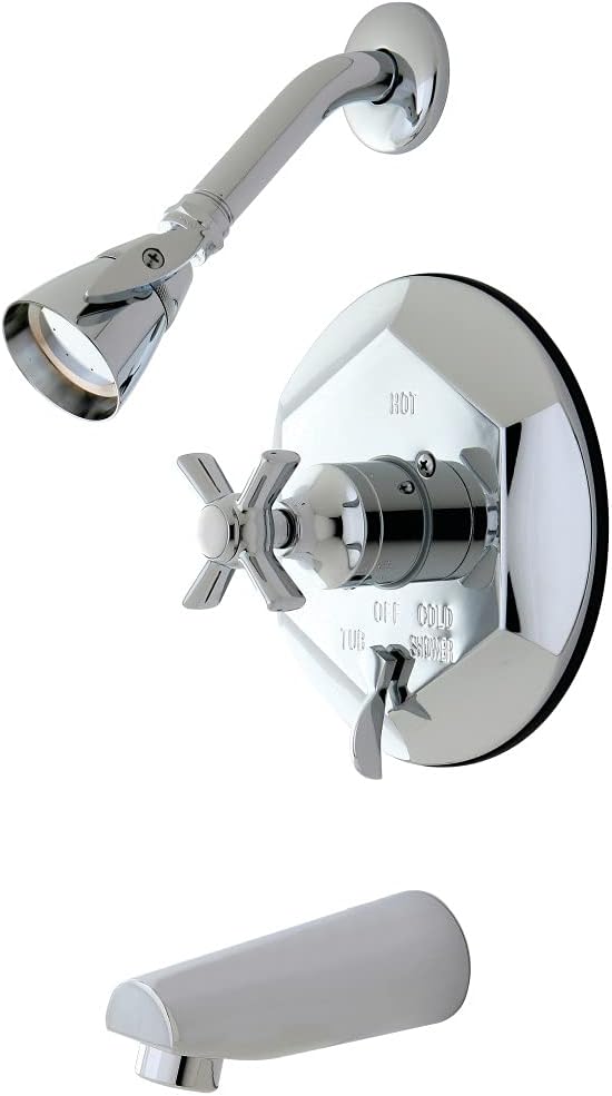 KINGSTON BRASS KB46310ZX Millennium Tub and Shower Faucet, Polished Chrome