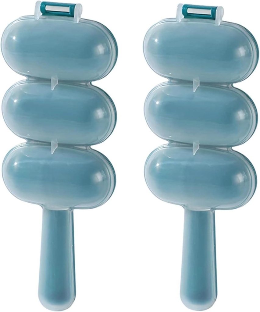 Blue Rice Ball Maker - Shake & Mold Rice Balls, Sushi Plates & DIY Kit
