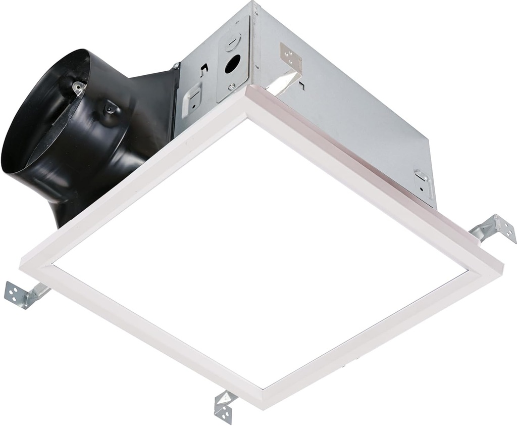 SEP120L11 | 120 CFM | 0.3 Sone | Dimmable 4000K Edge Lit LED Light | Energy Star-Certified Energy-Saving Ultra Quiet Bathroom Ventilation Exhaust Fan