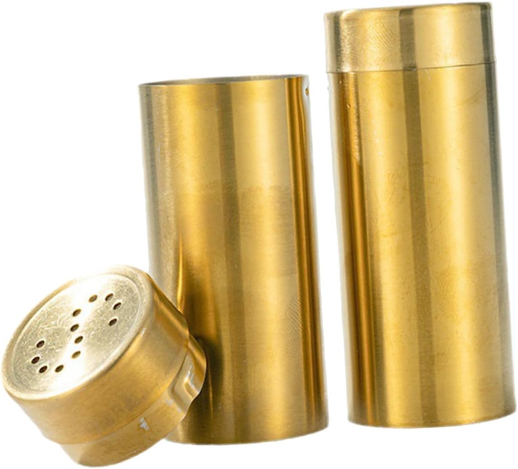 2pcs Dispenser Packets Salt and Pepper Sea Salt Pepper Electric Salt for Pot and Pepper Shakers Refill Seasoning Rechargeable Shaker Bottle Flakes Golden Stainless Steel