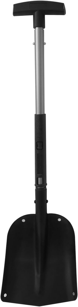 Collapsible 3-in-1 Aluminum Compact Snow Shovel for Car, Truck, Snowmobile, Camping, Gardening, Snow Removal,Snow Shovels for Snow Removal,Black.