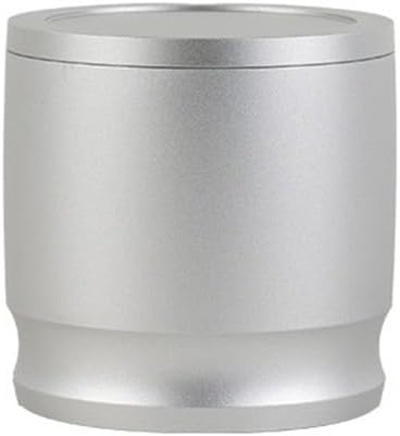 58mm Dosing Cup for Coffee Machines Aluminum Alloy with Lid for Efficient Brewing (Gray)