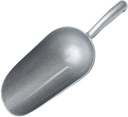 PRETYZOOM Zinc Alloy Food Scoop 21.6x7.8cm Multipurpose Ice Scoop for Kitchen Silver Finish Heavy Duty Dishwasher Safe Suitable for Flour Dried Fruits and Ice