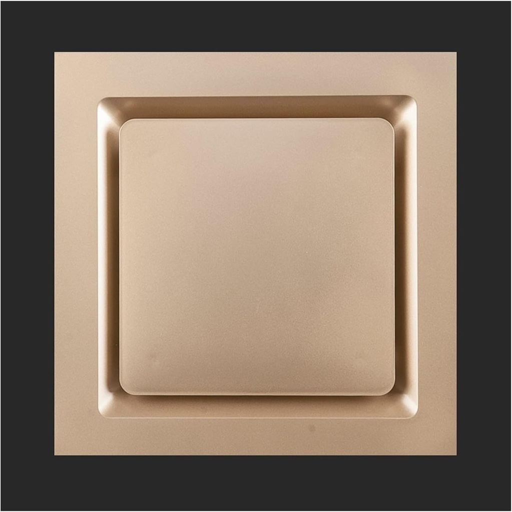 Exhaust Fan Ceiling Type Ventilation Fan Kitchen and Bathroom Ducted Exhaust Fan 10" Home Silent Ventilation System, 40W, White/Silver/Gold Ventilation Fan(Gold)