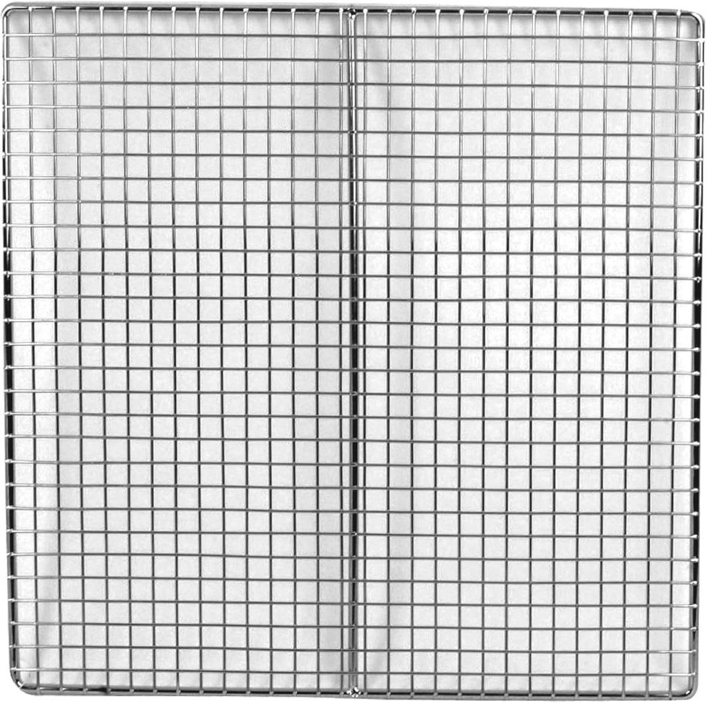 TrueCraftware– 13-1/2" x 13-1/2" Fryer Screen Nickel Plated- Fryer Crumb Screen Deep Fryer Accessories Fryer Grate for Home Kitchen Restaurant