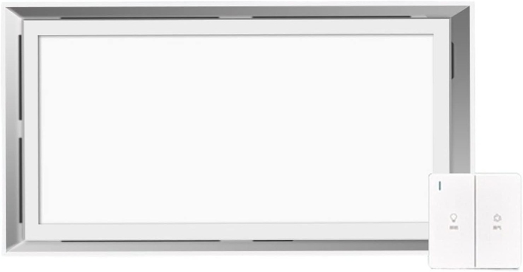 Ventilation Fan Ventilation Fan with LED Lighting, Integrated Ceiling Ventilation Fan Lighting Combo, 30×60cm Bathroom Kitchen Aluminum Alloy Powful Ventilation Fan Venti(B