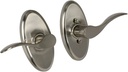 Weslock Left Handed Bed/Bath Bordeau Lever Set - Elegance Collection - L2710UNUNSL20 - Satin Nickel
