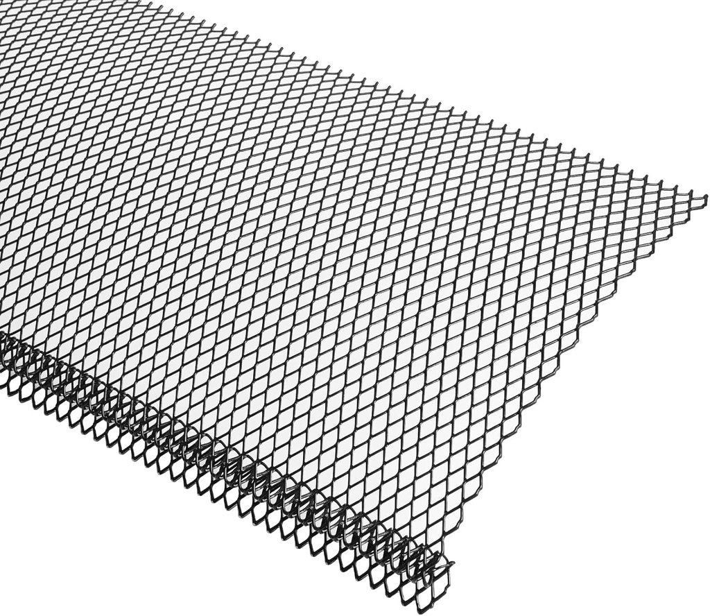 Lock-in Gutter Guard - 6” x 120 ft Durable Coated Steel Leaf Gutter Guards Micro Mesh Gutter Screens Gutter Protection Covers Fit K Style Gutter, Black, Pack of 40