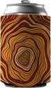 Wood Grain Tree Pattern Can Cooler Beer Soda Drink Insulated Holder Sleeve Hugger