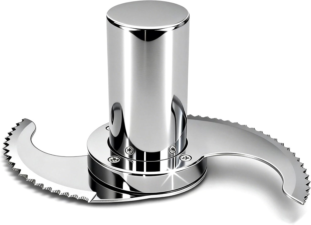 27055 Serrated Blade for Robot Coupe R2, R2N, R2B, R2U, R201 Food Processors, Chopping Blade with Stainless Steel Case & Modular, Anti-Leak & Drop-Resistant, Microplastic-Free, 5 Year Warranty