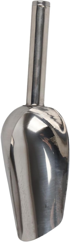 Stainless Steel Ice Scoop for Ice Cube Candy Flour Sugar, Thickened Rustproof Metal Food Scoop Dishwasher Utility Scoops for Party Baking (S)