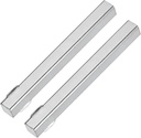 2-Pack Door Knob Spindle, 3 x 0.3 Inch/ 70 x 7 mm Iron Square Spindle Replacement Door Handle Parts for Window Handles, Door Lock Replacement Parts [Silver Tone]