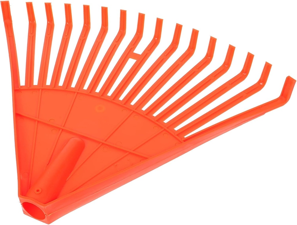 Small Leaf Rake Garden Tool with Tooth Nylon Multi Purpose Outdoor Gardening Rake for Soil Loosening Weeding and Work Compact and Portable for Flowerbeds and Landscaping