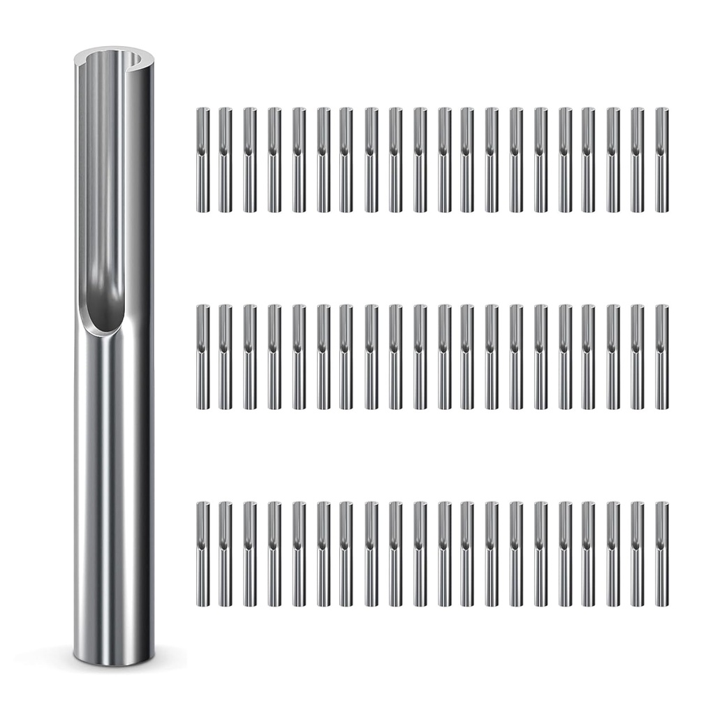 60 Pack 316 Stainless Steel 1/8" Adjustable Invisible Cable Railing Kit, Terminal Toggle Anchor Angle, Indoor Railing Kit for Metal Railing Corner Post and Wall Post