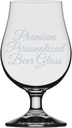Etched Laser Art Personalized Etched 25oz 13.25oz Crystal Iona Beer Glass Goblet - Dishwasher Safe Glassware Customized For Any Occasion, Custom Engraved Beer Glass, Birthday Gifts & Wedding Gifts