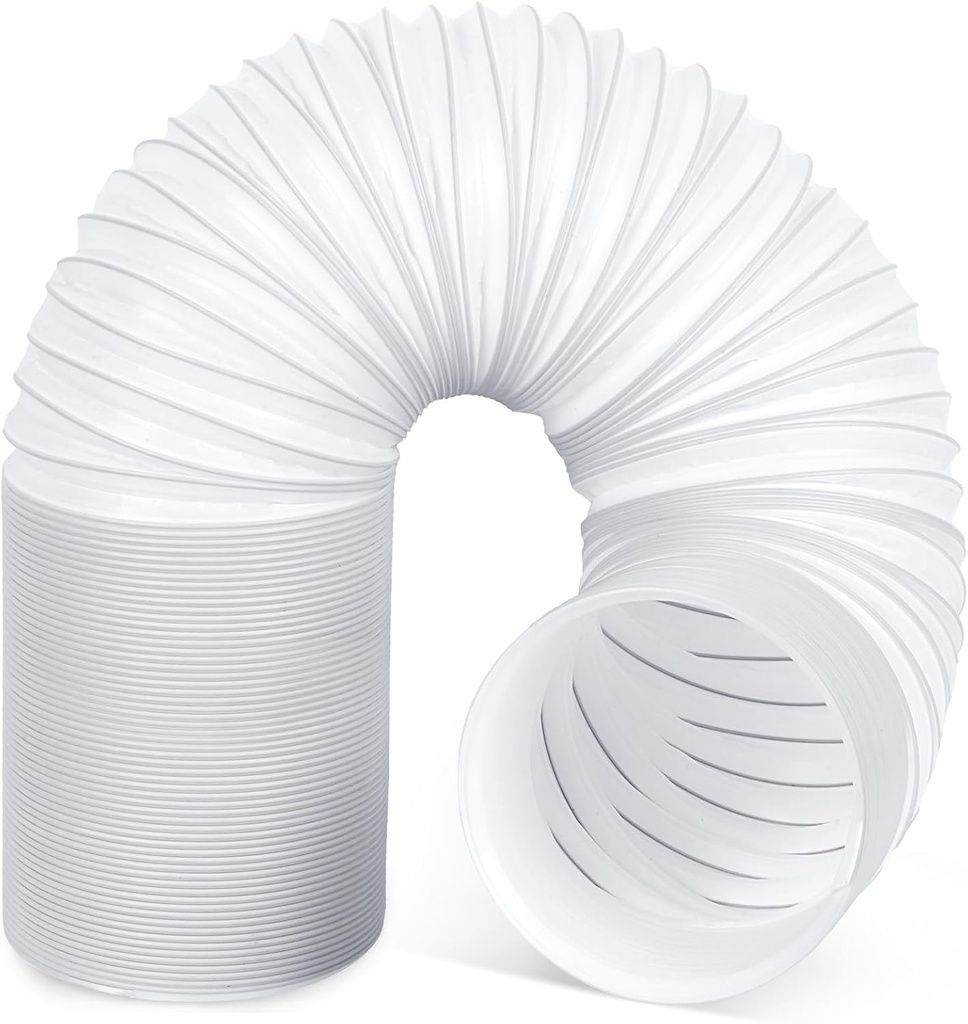 5.1 Inch Portable AC Exhaust Hose, 80" Length with Counter Clockwise Thread Air Conditioner Vent Hose, Universal Replacement AC Hoses