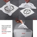 Disposable Shower Drain Hair Catcher, Bathroom Sink Drain Strainer, Adhesive Non-Woven Sticker Bathtub Hair Catcher for Drain - 30pcs