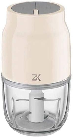 Mini Food Processor Wireless Vegetable Chopper Mini Chopper Small Food Processor For Garlic Veggie Dicing Mincing Puree Fruit Salad (300ml 2blades White)