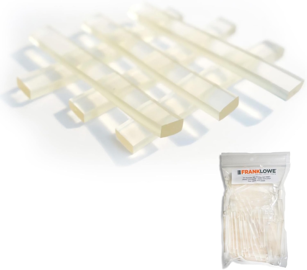 Franklowe Clear Plastic Setting Blocks for Glass and Mirrors – Pack of 100 PC (1/8" x 1/4" x 2")