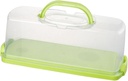 Rectangular Bread Box Food Storing Bread Keeper Loaf Cake Storage Container Box for Kitchen, Green