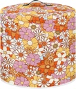 Abstract Hippie Flower Air Fryer Cover Dust Cover,Round Protective Cover with Pocket and Handle for Pressure Cooker Rice Cooker Food Steamer Kitchen Aid Mixer Accessories