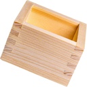 OUNONA 1Pc Wooden Sake Cup with Square Storage Box Traditional Japanese Drinking Utensils for Sake Multi Functional Use as Cup Holder Enhance Your